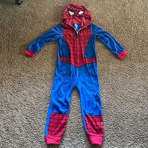 Spider-Man one piece zipped pajamas